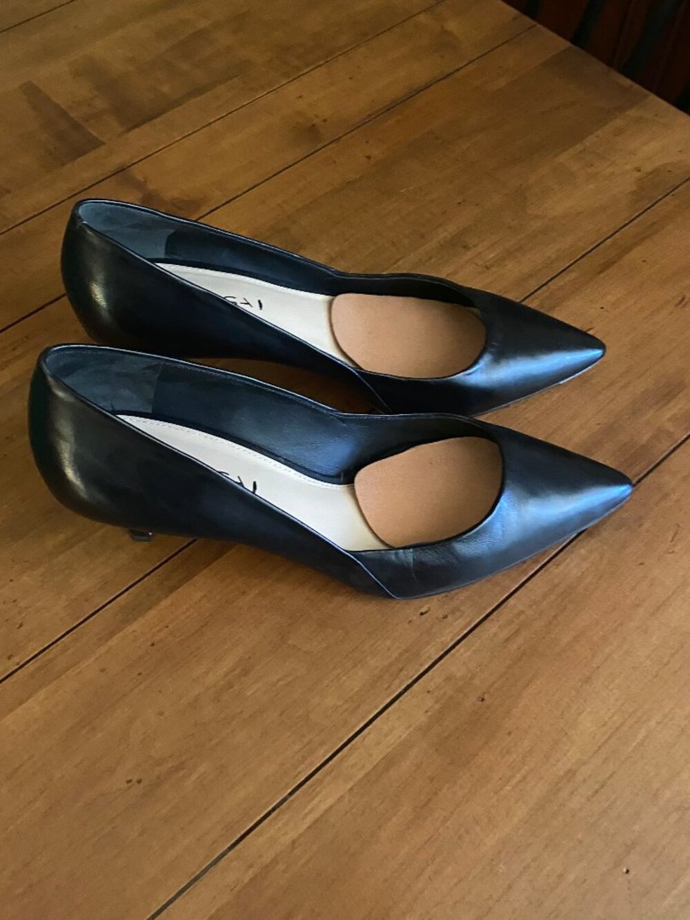 Via Spiga Black leather Heels Size 8.5 - Picture 3 of 11